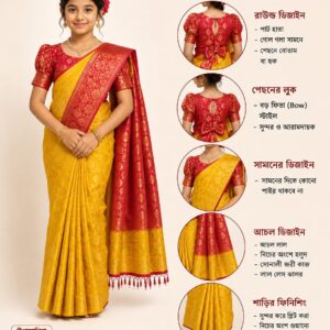১০ বছরের বাচ্চাদের শাড়ীর মডেল